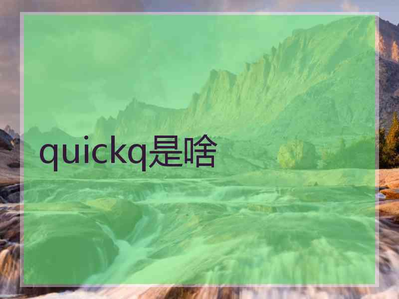 quickq是啥