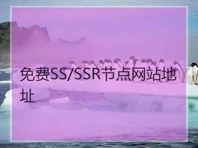 免费SS/SSR节点网站地址