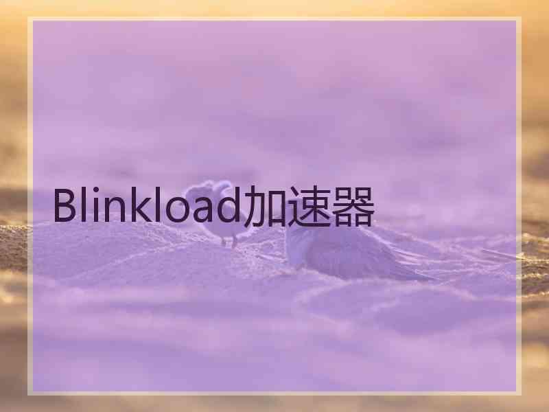 Blinkload加速器