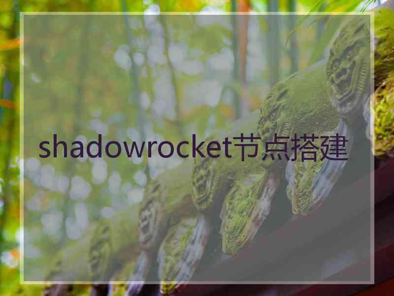 shadowrocket节点搭建