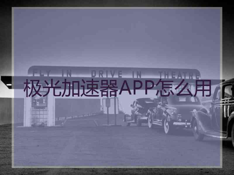 极光加速器APP怎么用