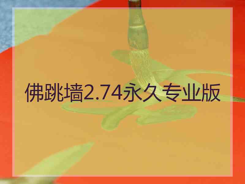 佛跳墙2.74永久专业版