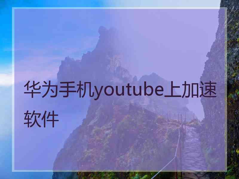 华为手机youtube上加速软件