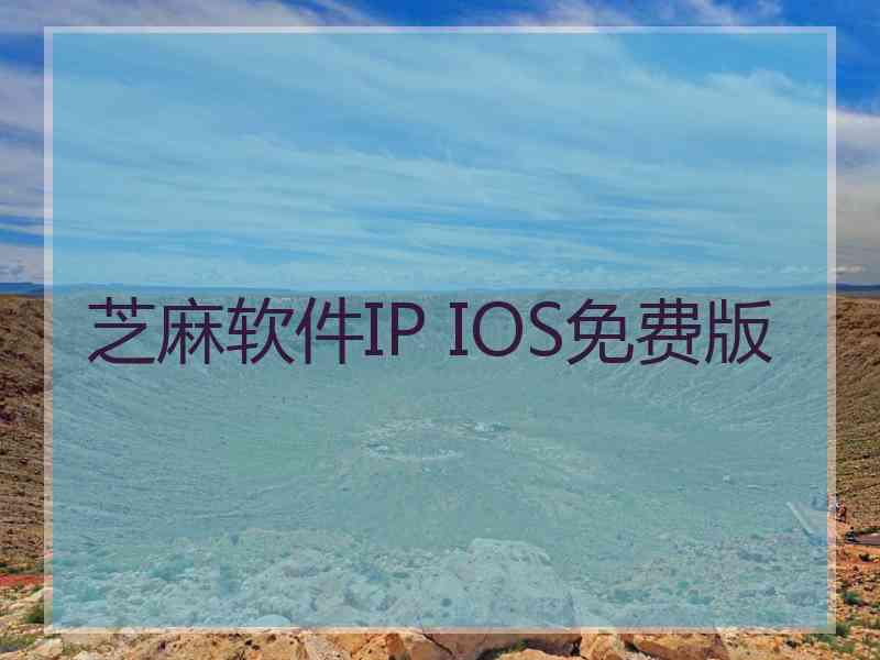 芝麻软件IP IOS免费版